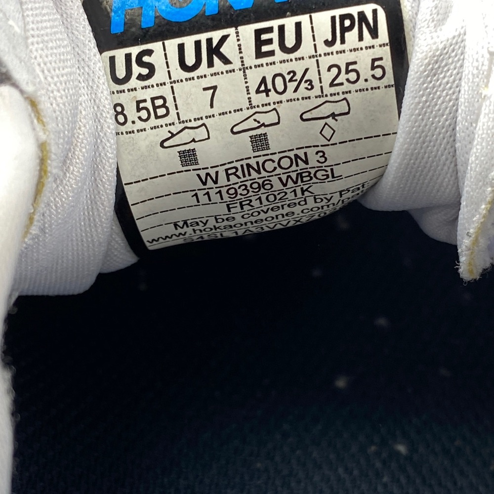 ❌SOLD❌Size 8.5 - Women’s Hoka One rincon 3 multicolor shoes - Picture 8 of 8